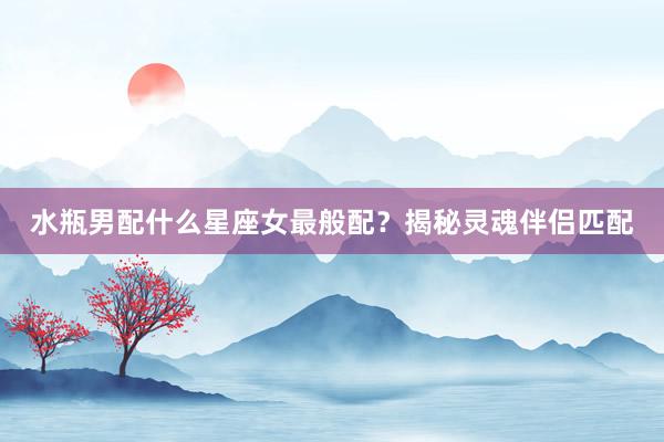 水瓶男配什么星座女最般配？揭秘灵魂伴侣匹配