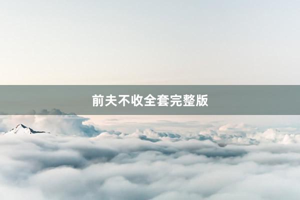 前夫不收全套完整版